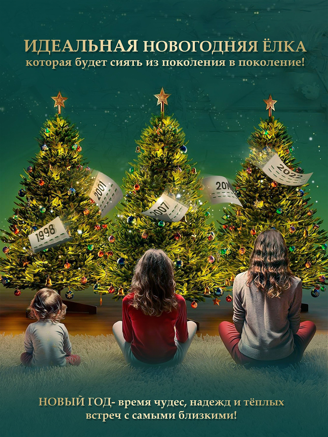 Ель искусственная Царь Елка Оптима на палке